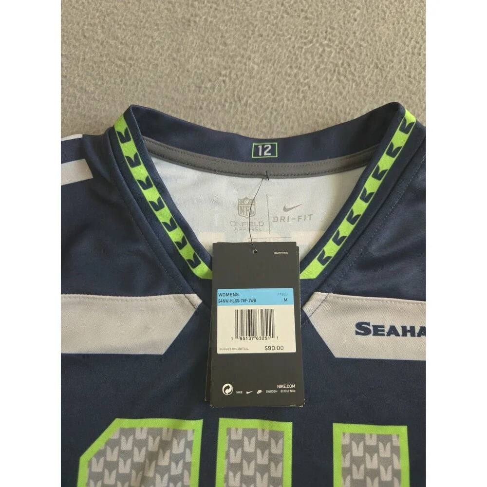 Seattle Seahawks DK Metcalf #14 Nike NFL On Field Home Jersey Boys Medium 12 NEW